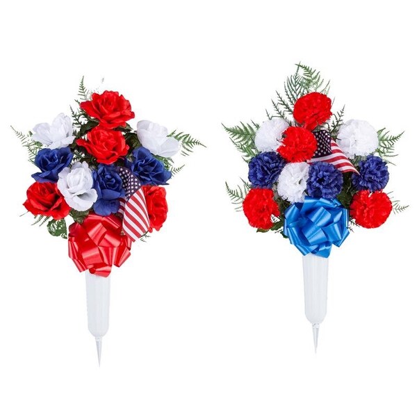 Gerson Gerson American Flag Porch Decor 1 pc - CVP0016
