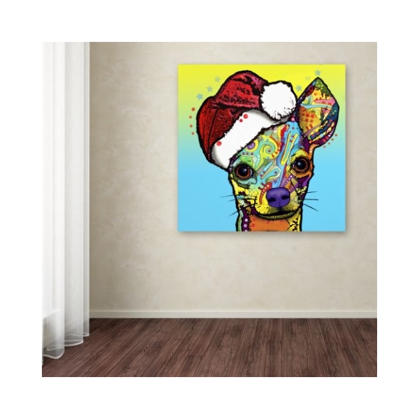 Trademark Fine Art Dean Russo 'Chihuahua Christmas' Canvas Art, 18x18 - ALI18423-C1818GG