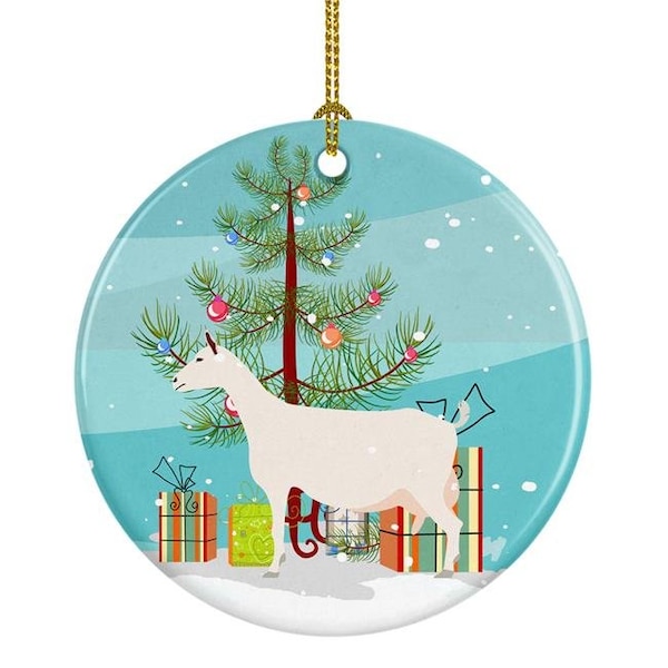 Carolines Treasures Carolines Treasures BB9256CO1 Saanen Goat Christmas Ceramic Ornament - BB9256CO1