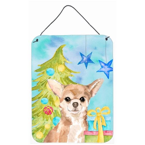 Carolines Treasures Carolines Treasures BB9411DS1216 Chihuahua Christmas Wall or Door Hanging Prints - BB9411DS1216
