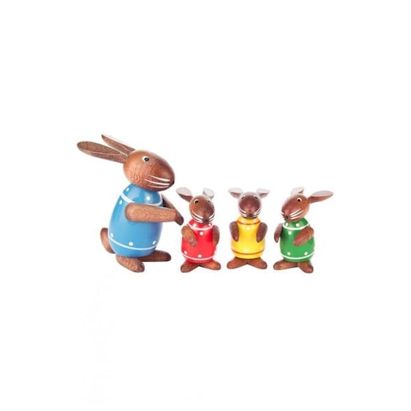 Alexander Taron Alexander Taron 224-703 Dregeno Easter Ornament - Rabbit Family - 224-703