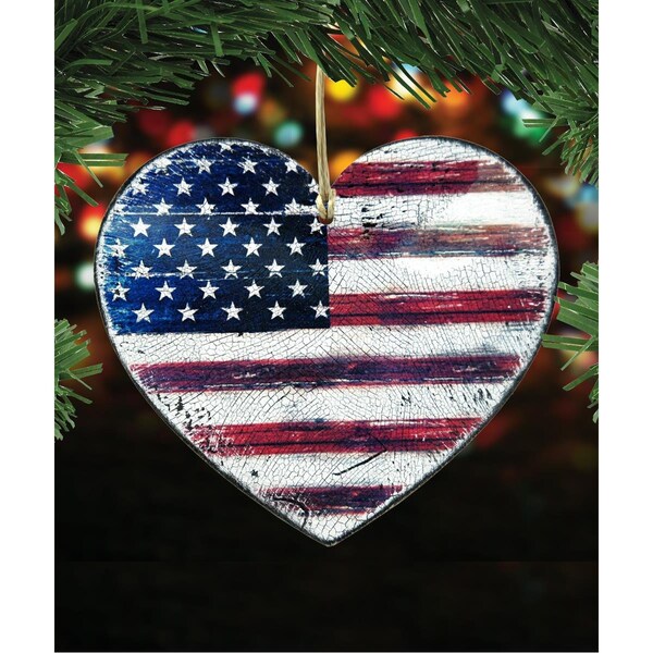 Designocracy Flag Land that I Love Wooden Magnet Wall Decor - 99915M