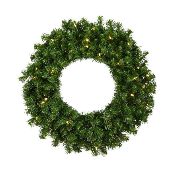 Vickerman 30 in. Douglas Fir Artificial Christmas Wreath with 50 Warm White LED Light & 240 Tip Count, 6PK - A808830LED