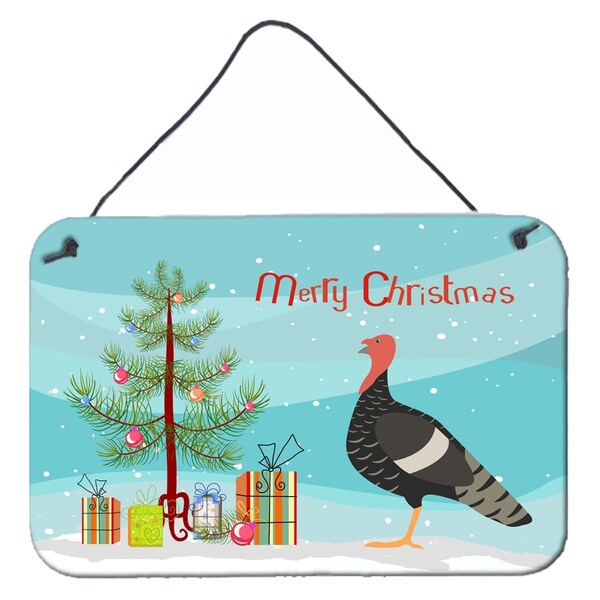 Carolines Treasures Marragansett Turkey Christmas Wall or Door Hanging Prints - BB9354DS812
