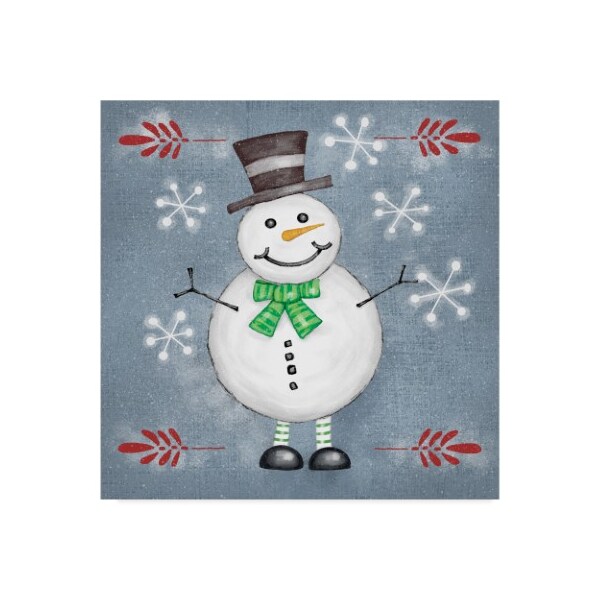 Trademark Fine Art Chariklia Zarris 'Folksy Christmas Ii' Canvas Art, 24x24 - WAG09165-C2424GG