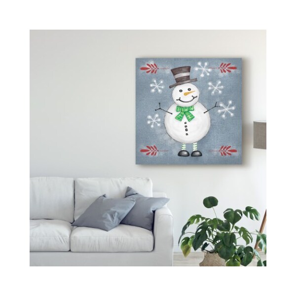 Trademark Fine Art Chariklia Zarris 'Folksy Christmas Ii' Canvas Art, 24x24 - WAG09165-C2424GG