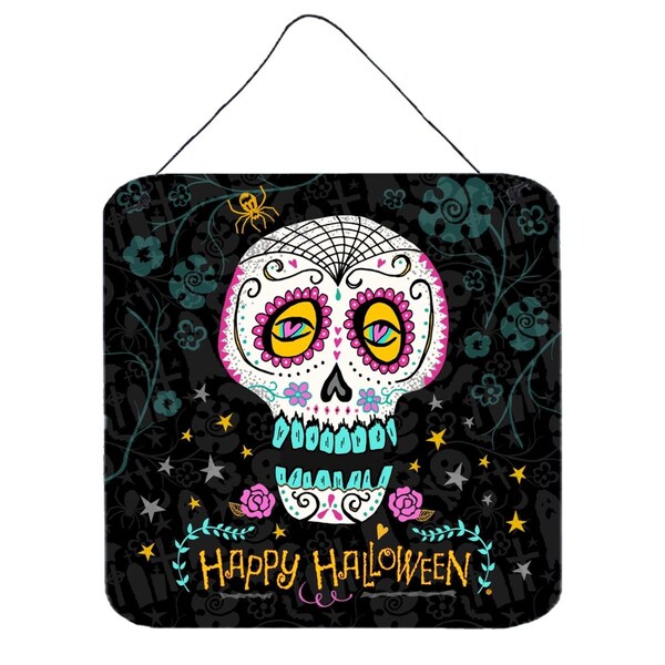 Carolines Treasures Happy Halloween Day of the Dead Wall or Door Hanging Prints - VHA3035DS66