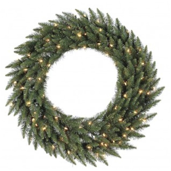 Vickerman 120 in. Camdon Fir Wreath 550LED WmWht - A861186LED