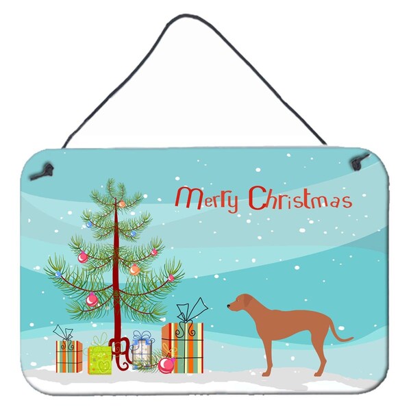 Carolines Treasures Rhodesian Ridgeback Christmas Wall or Door Hanging Prints - BB8439DS812