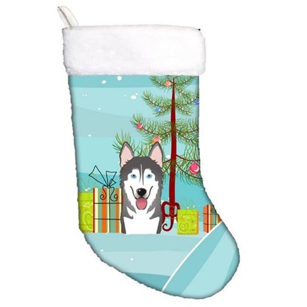 Carolines Treasures Carolines Treasures BB1590CS Christmas Tree & Alaskan Malamute Christmas Stocking - BB1590CS