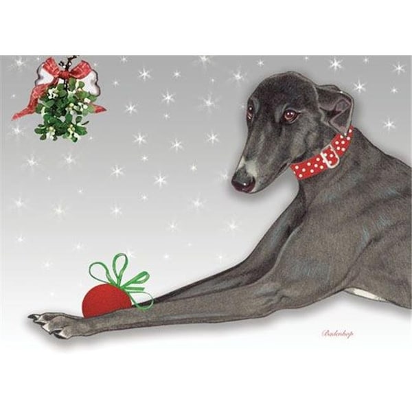 Pipsqueak Productions Pipsqueak Productions C556 Greyhound Holiday Boxed Cards - C556