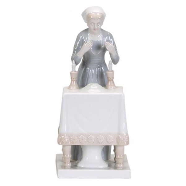 Ss Collectibles Porcelain Shabbat Candle Lighting Figurine - SS1081016
