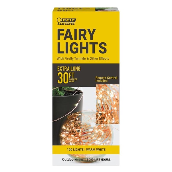 Tistheseason 30 ft. LED Fairy String Lights Decor Warm White - 100 lights - TI3306609