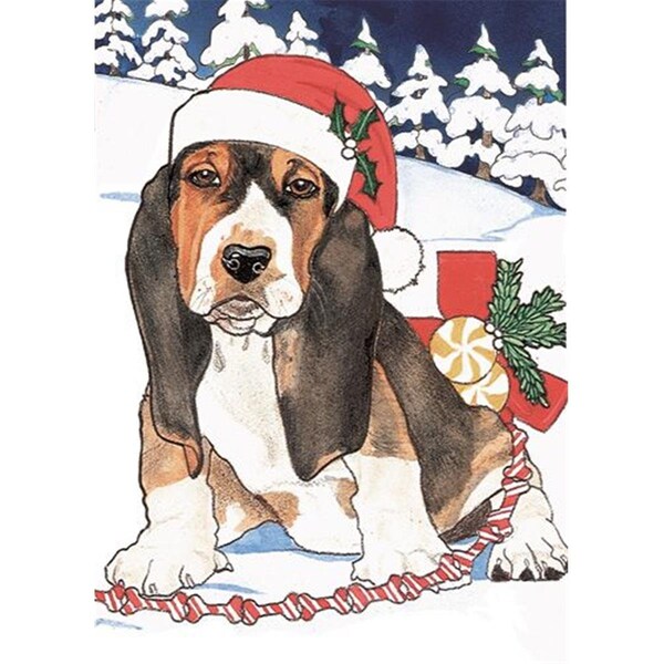 Pipsqueak Productions Basset Holiday Boxed Cards - C444