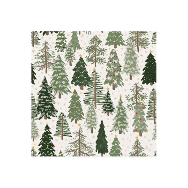 Trademark Fine Art Laura Marshall 'Christmas Village Pattern XII' Canvas Art, 35x35 - WAP11984-C3535GG