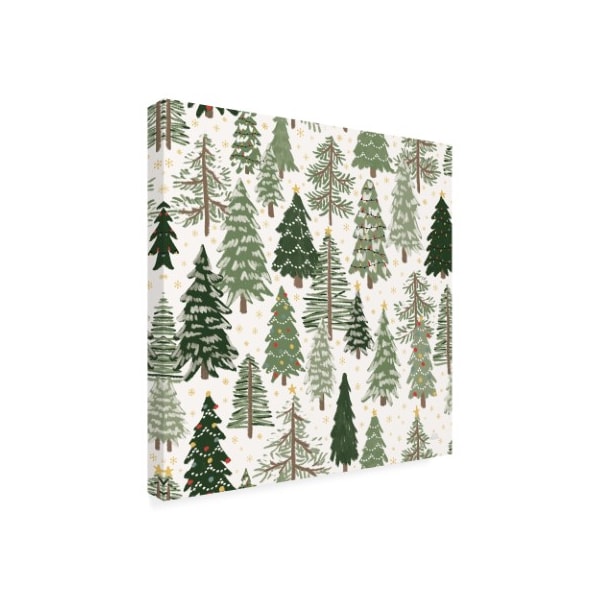Trademark Fine Art Laura Marshall 'Christmas Village Pattern XII' Canvas Art, 35x35 - WAP11984-C3535GG