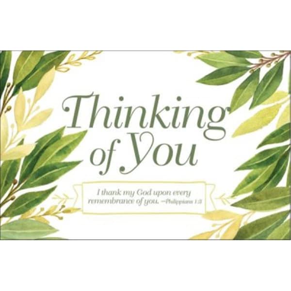 Coolcollectibles Thinking of You Postcard  1 Timothy 13 KJV 25PK - CO3314196