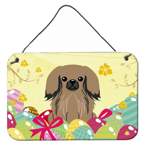 Carolines Treasures Easter Eggs Pekingnese Tan Wall or Door Hanging Prints - BB6102DS812
