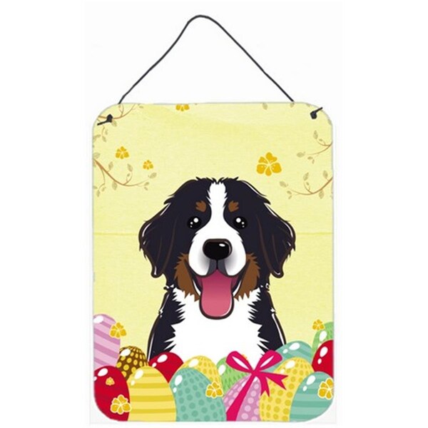 Carolines Treasures Bernese Mountain Dog Easter Egg Hunt Wall or Door Hanging Prints - BB1919DS1216