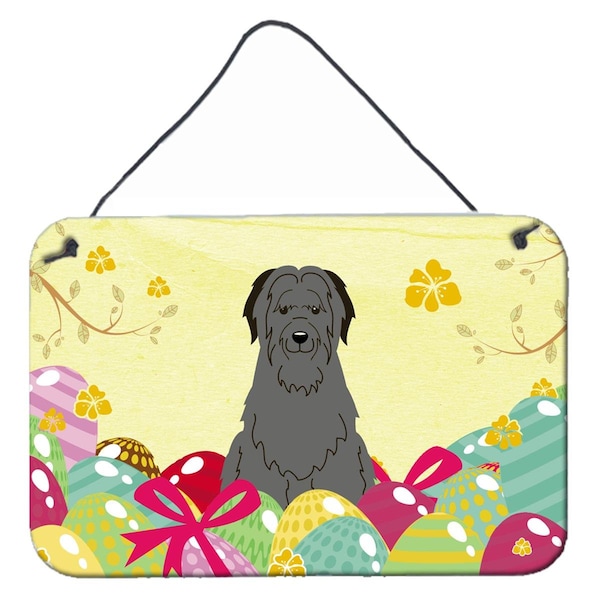 Carolines Treasures Easter Eggs Briard Black Wall or Door Hanging Prints - BB6081DS812