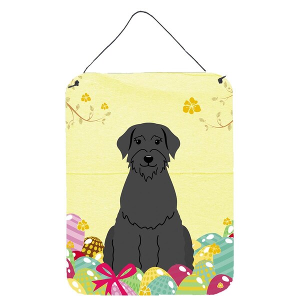 Carolines Treasures Easter Eggs Giant Schnauzer Wall or Door Hanging Prints - BB6066DS1216