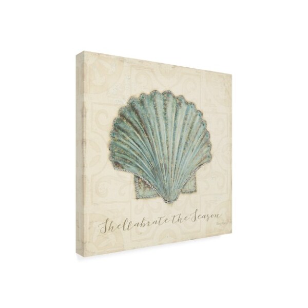 Trademark Fine Art Emily Adams 'Beach Treasures I Christmas' Canvas Art, 18x18 - WAP11445-C1818GG