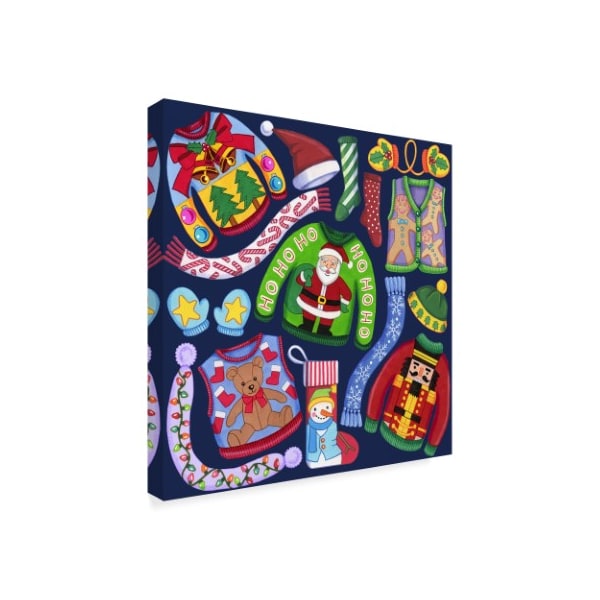 Trademark Fine Art Kimura Designs 'Christmas Ugly Sweaters' Canvas Art, 24x24 - ALI30796-C2424GG
