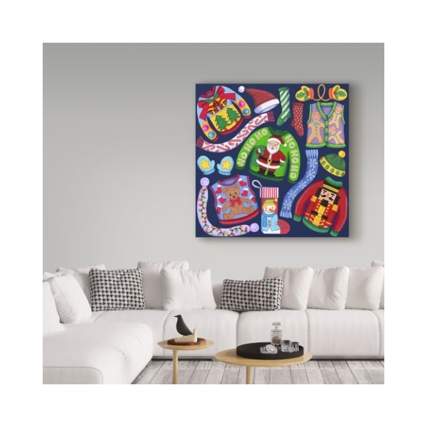 Trademark Fine Art Kimura Designs 'Christmas Ugly Sweaters' Canvas Art, 24x24 - ALI30796-C2424GG