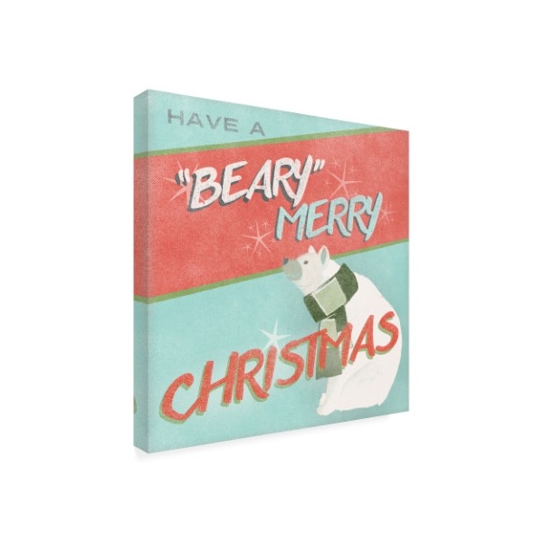 Trademark Fine Art June Erica Vess 'Retro Christmas Ii' Canvas Art, 35x35 - WAG10654-C3535GG