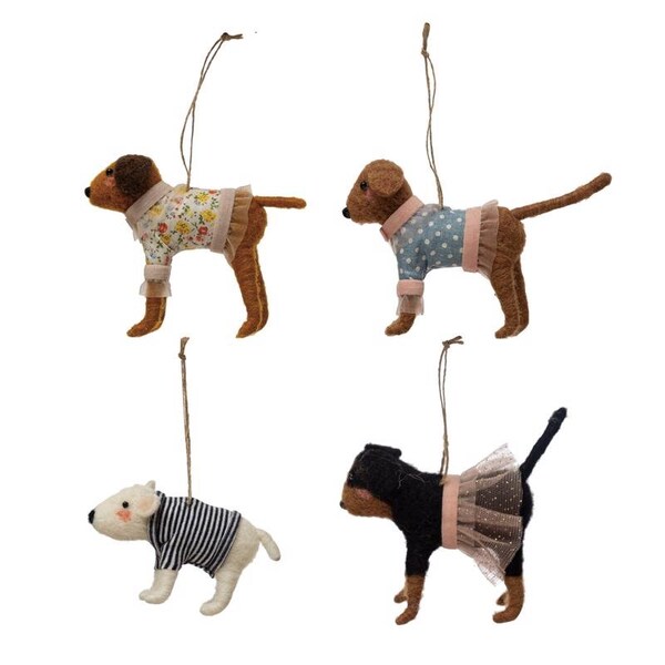 Creative Co-Op Creative Co-Op Assorted Dog Ornament 3.5 in. - XS0829A