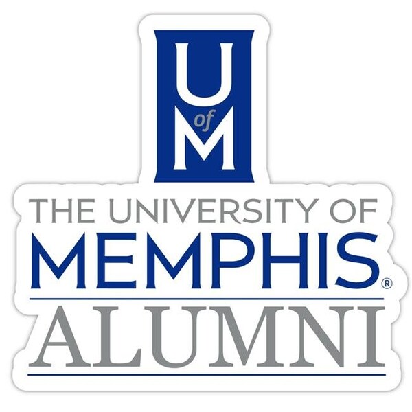 R & R Imports R & R Imports STC4-C-MEM20 ALUM 2pk Memphis Tigers 4 in. Laser Cut Alumni Vinyl Decal Sticker - Pack of 2 - STC4-C-MEM20 ALUM 2PK