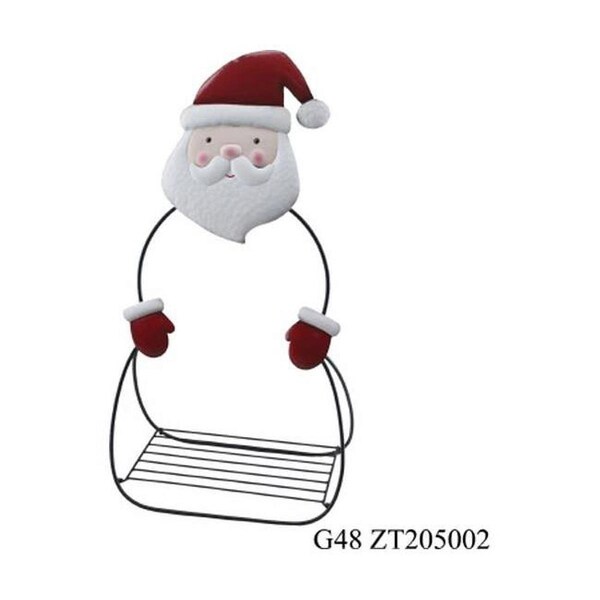 Good Tidings 34 in. Santa Plant Stand - Multi Color - G48 ZT205002X