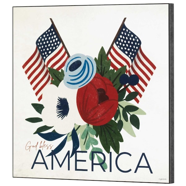 Dicksons Unisex God Bless America Wall Plaque, Multi Color - One Size - PLK1212-948