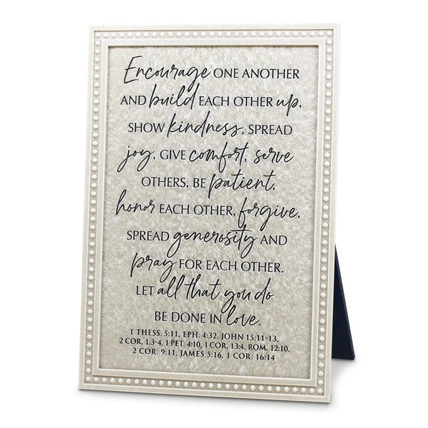 Dicksons Unisex Done In Love Resin Tabletop Plaque, White - One Size - 45026