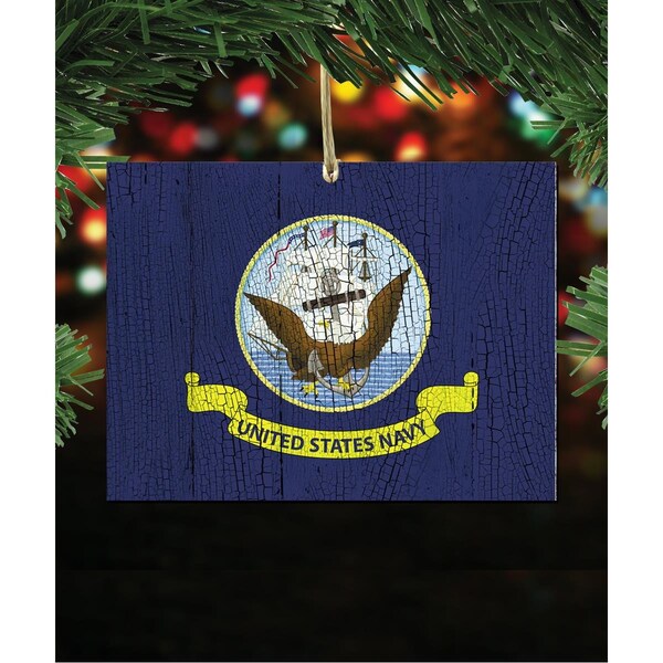 Designocracy 99998NVM USA Navy Wooden Magnet Set of 2 - 99998NVMS2