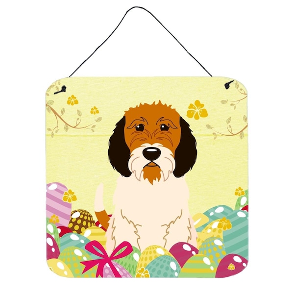 Carolines Treasures Easter Eggs Petit Basset Griffon Veenden Wall or Door Hanging Prints - BB6079DS66