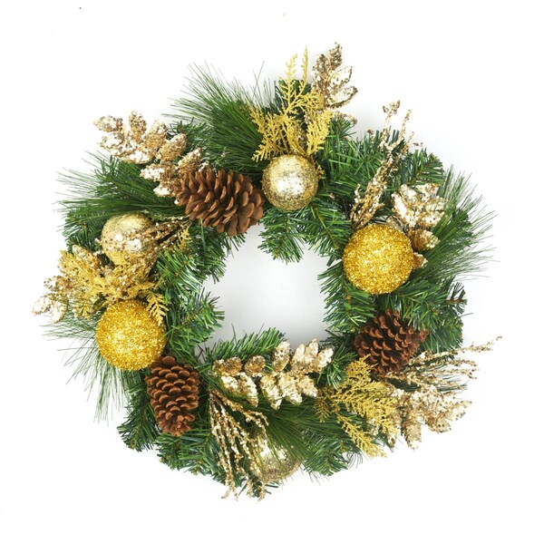 Maquina 20 in. Christmas Decorated Wreath - MA3009353