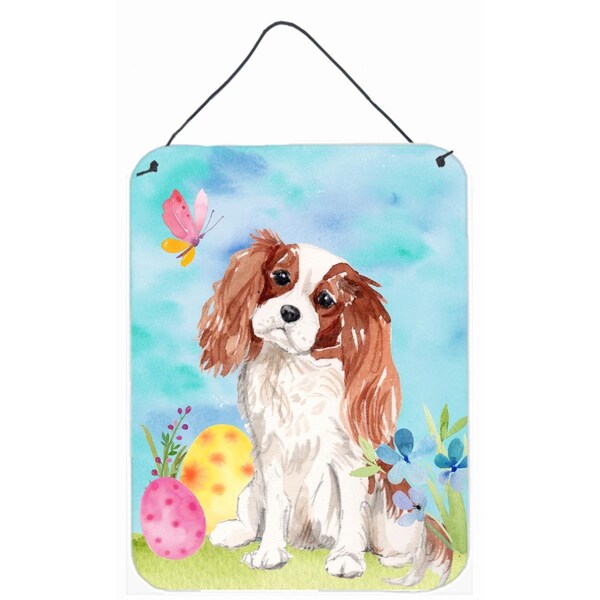 Carolines Treasures Blenheim Cavalier Spaniel Easter Wall or Door Hanging Print - BB9603DS1216