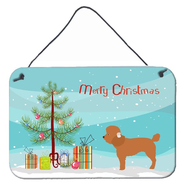 Carolines Treasures Toy Poodle Christmas Wall or Door Hanging Prints - BB8478DS812