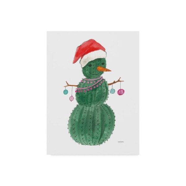 Trademark Fine Art Jenaya Jackson 'A Very Cactus Christmas I' Canvas Art, 18x24 - WAP09047-C1824GG