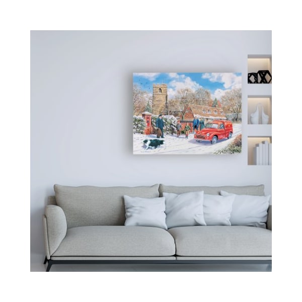 Trademark Fine Art Trevor Mitchell 'Christmas Post' Canvas Art, 24x32 - ALI45993-C2432GG