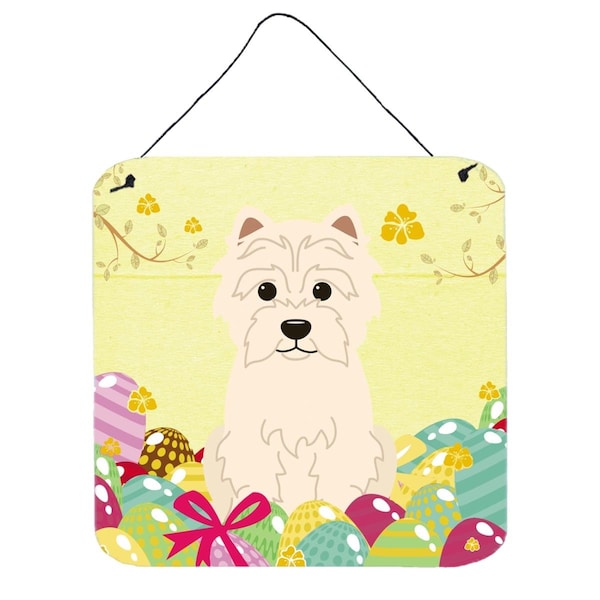 Carolines Treasures Easter Eggs Westie Wall or Door Hanging Prints - BB6042DS66