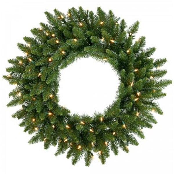 Vickerman 30 in. Camdon Fir Wreath 50LED WmWht - A861031LED