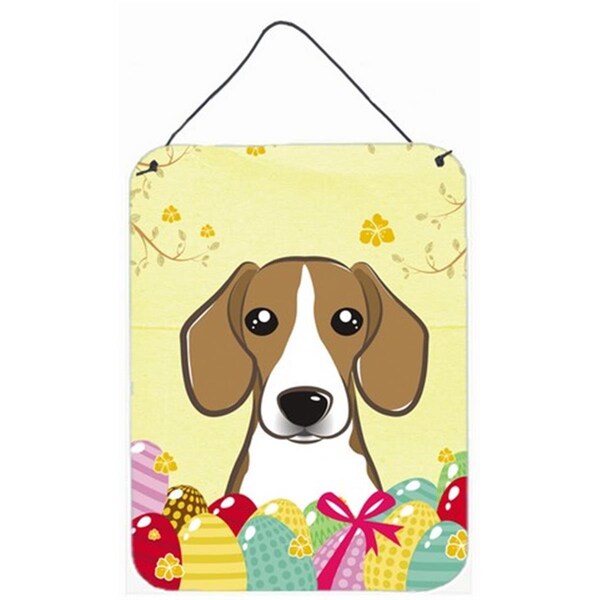 Carolines Treasures Beagle Easter Egg Hunt Wall or Door Hanging Prints - BB1921DS1216