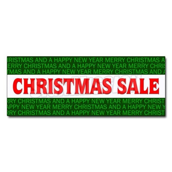 Signmission CHRISTMAS SALE DECAL sticker christmas season decorate discount holidays - D-48 CHRISTMAS SALE