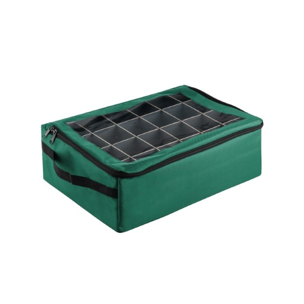 Hastings Home Hastings Home, Premium, 48 Christmas Ornament Organizer Storage Box, Green - 328009HQH