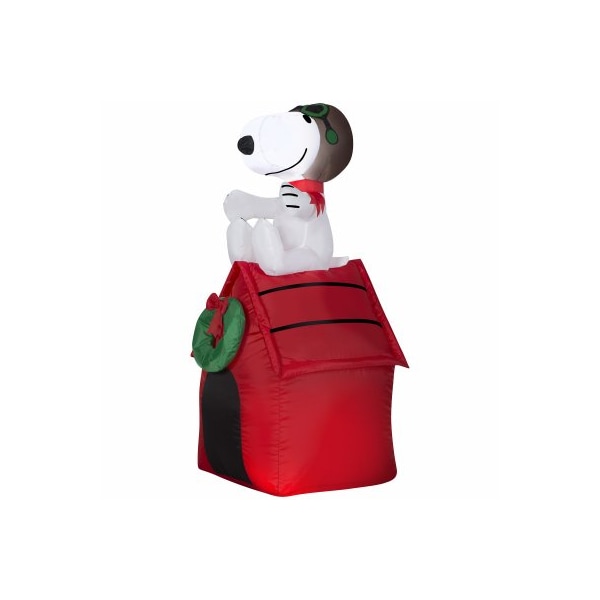 Gemmy Industries Gemmy Industries 85764 48 in. Airblown Snoopy & Woodstock On Doghouse - 208787
