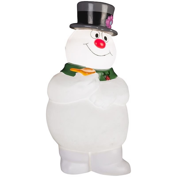 Warner Brothers Warner Brothers Incandescent White Frosty With Scarf 2 ft. Blow Mold - 880188