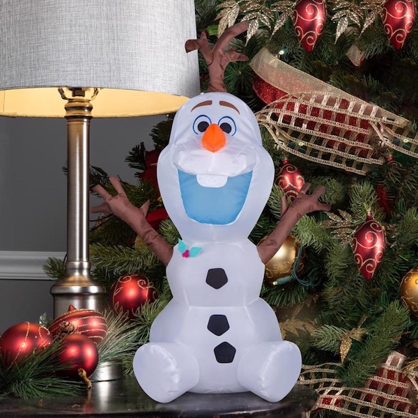 Disney Gemmy 24.4094 in. Airdorable Airblown-Olaf Inflatable - 119274
