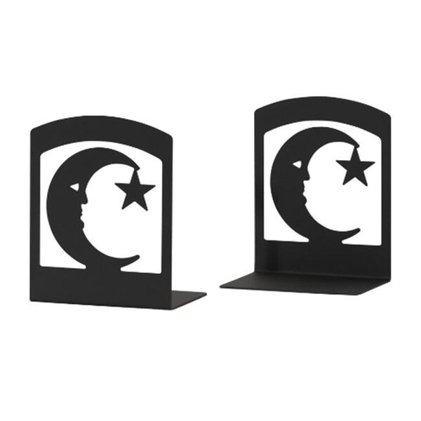 Village Wrought Iron Village Wrought Iron BE-2 Moon and Star Bookends - BE-2
